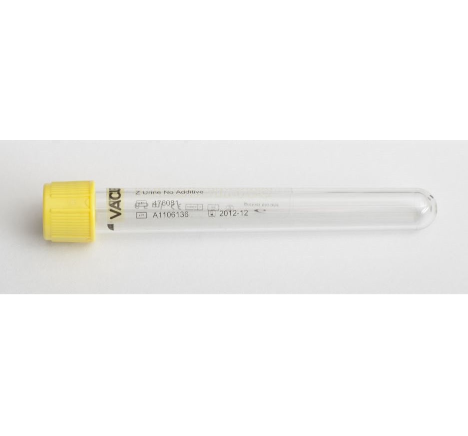 Vakuumrör Gul Urin utan tillsats 6,5ml 13 x 100mm / 50