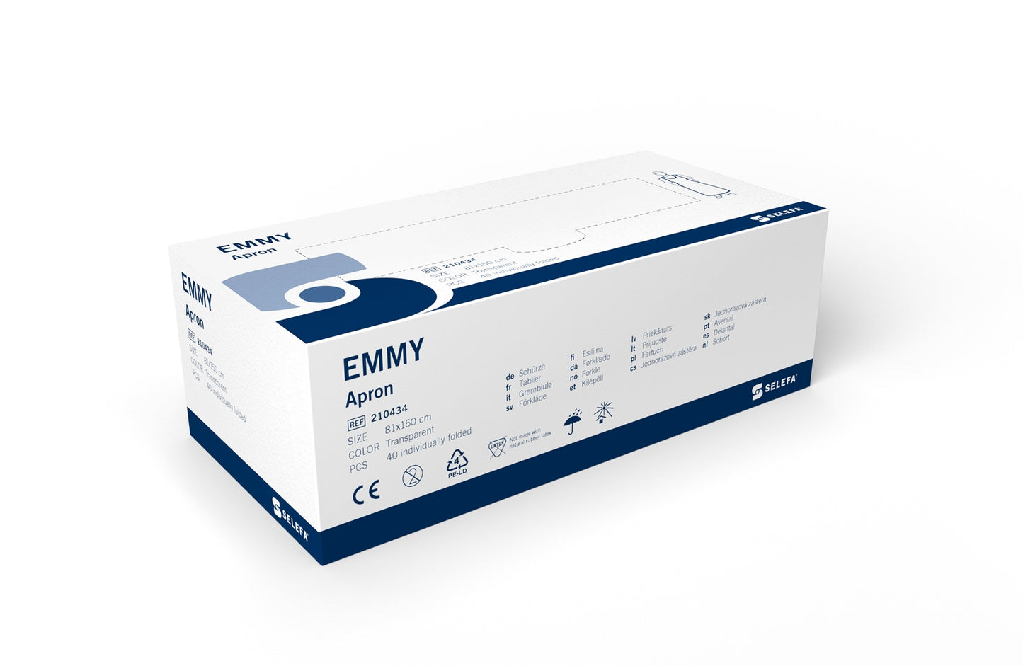Förkläde Transparent Emmy 81 x 150cm / 40