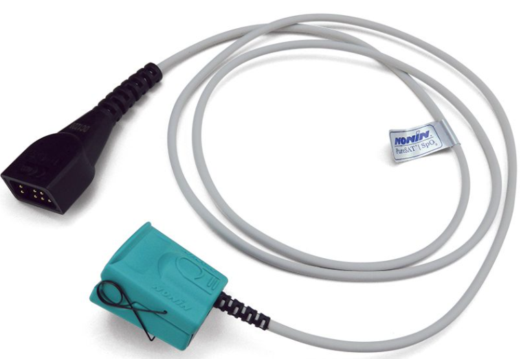 Barn Finger Clip 1m till Pulsoximeter Nonin PalmSAT 2500