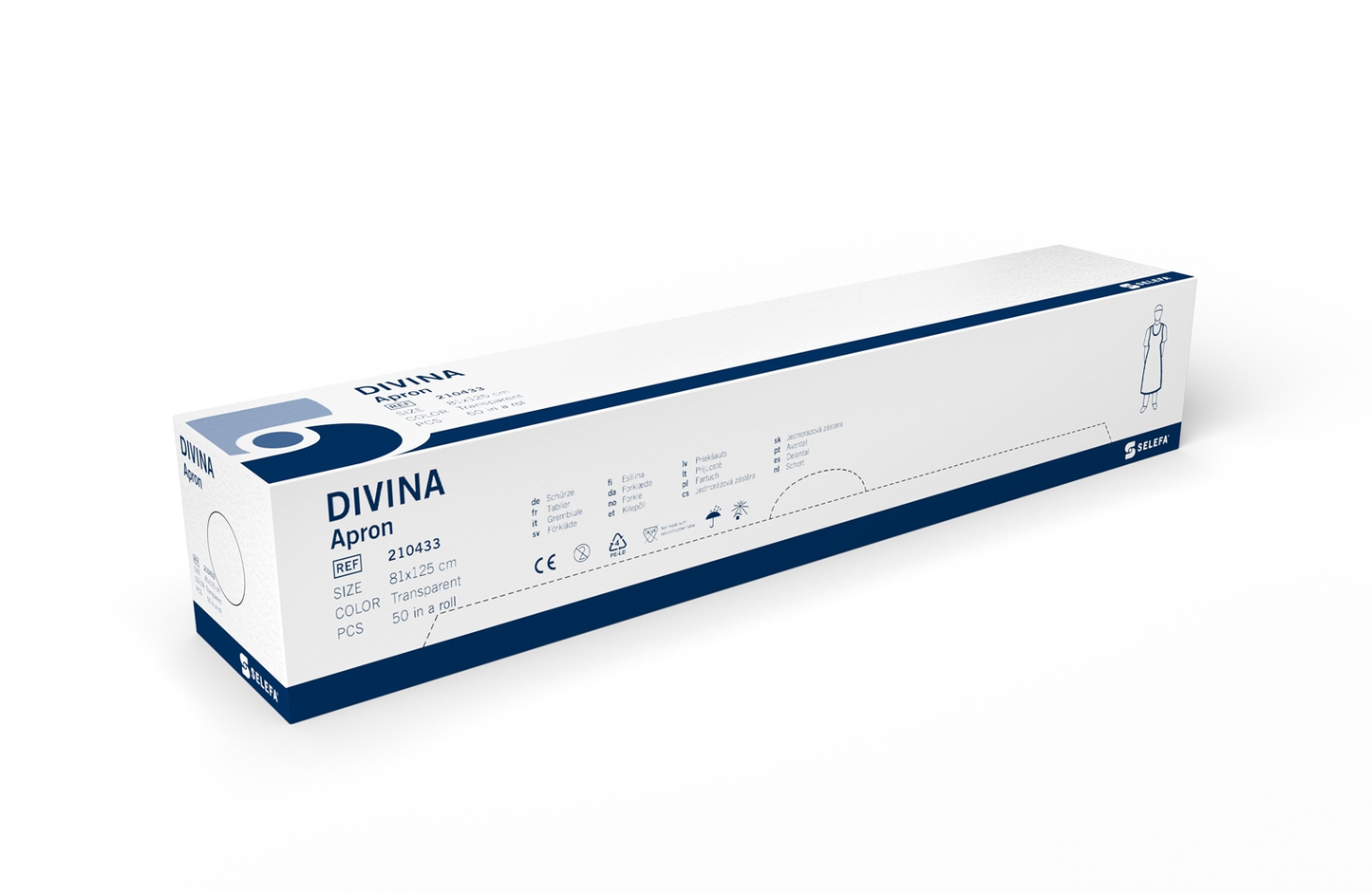 Förkläde Transparent Rulle Divina 81 x 125cm / 50