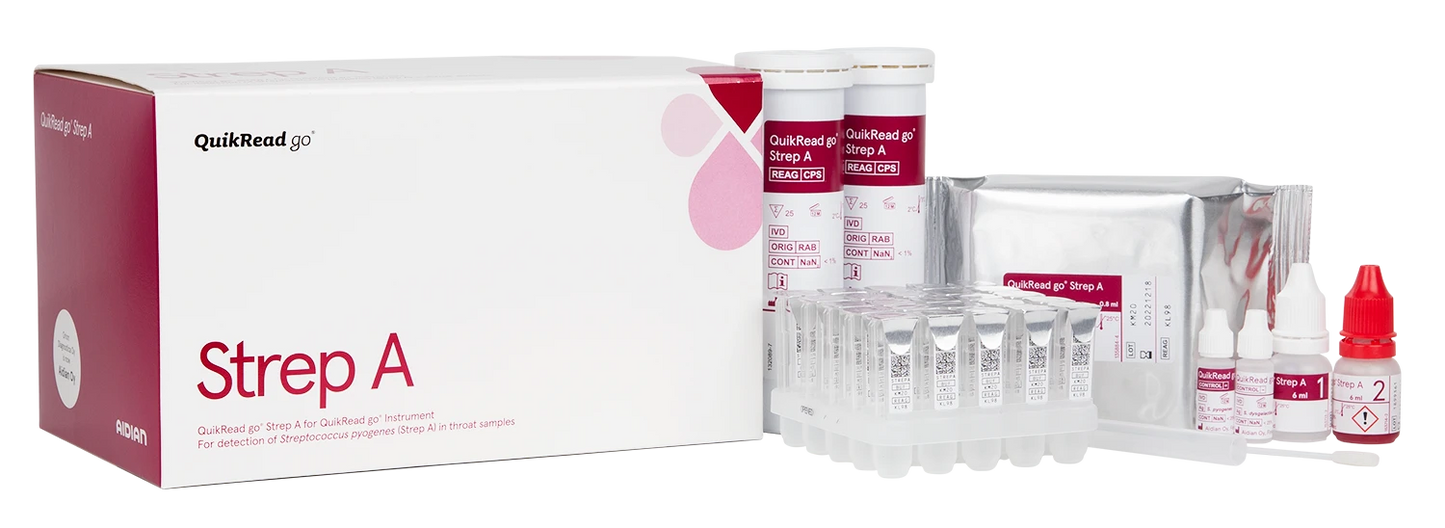 QuikRead go Strep A kit inkl. kontroller / 50