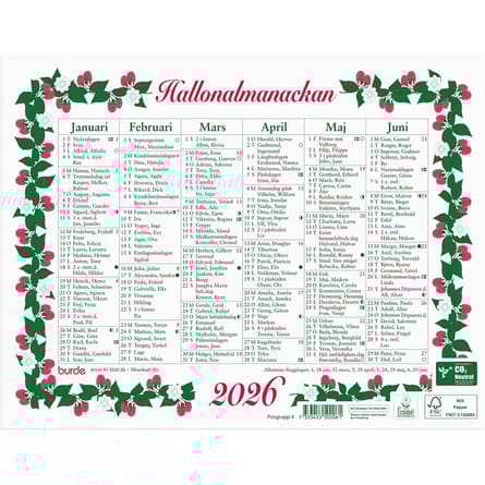 Stora Hallonalmanackan 2026