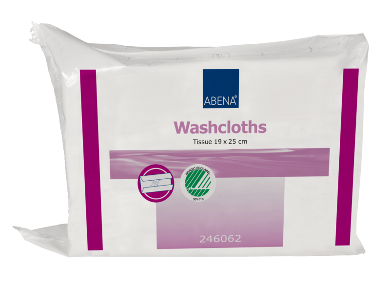 Tvättlapp Papper 6-lager C-vikt 19 x 25cm Småpack / 1000