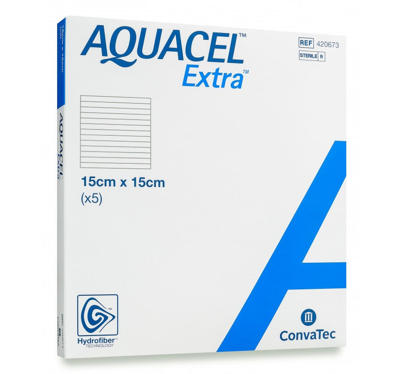 Aquacel AG Plus Extra Hydrofiber 15 x 15cm / 5