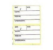 Etikett Provtagning 43 x 31mm / 1000