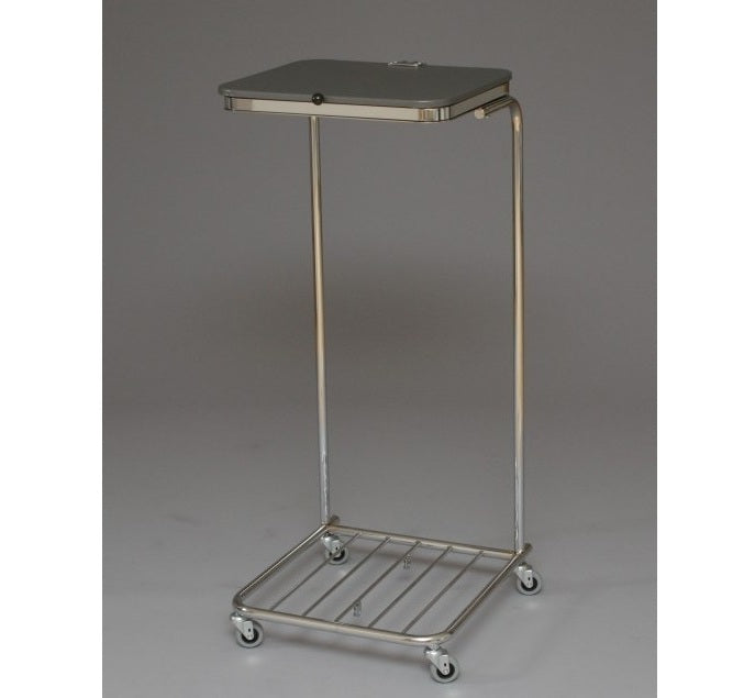 Säckhållare med klämring 125L 4-hjul