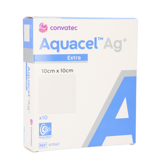 Aquacel AG Plus Extra Hydrofiber 10 x 10cm / 10
