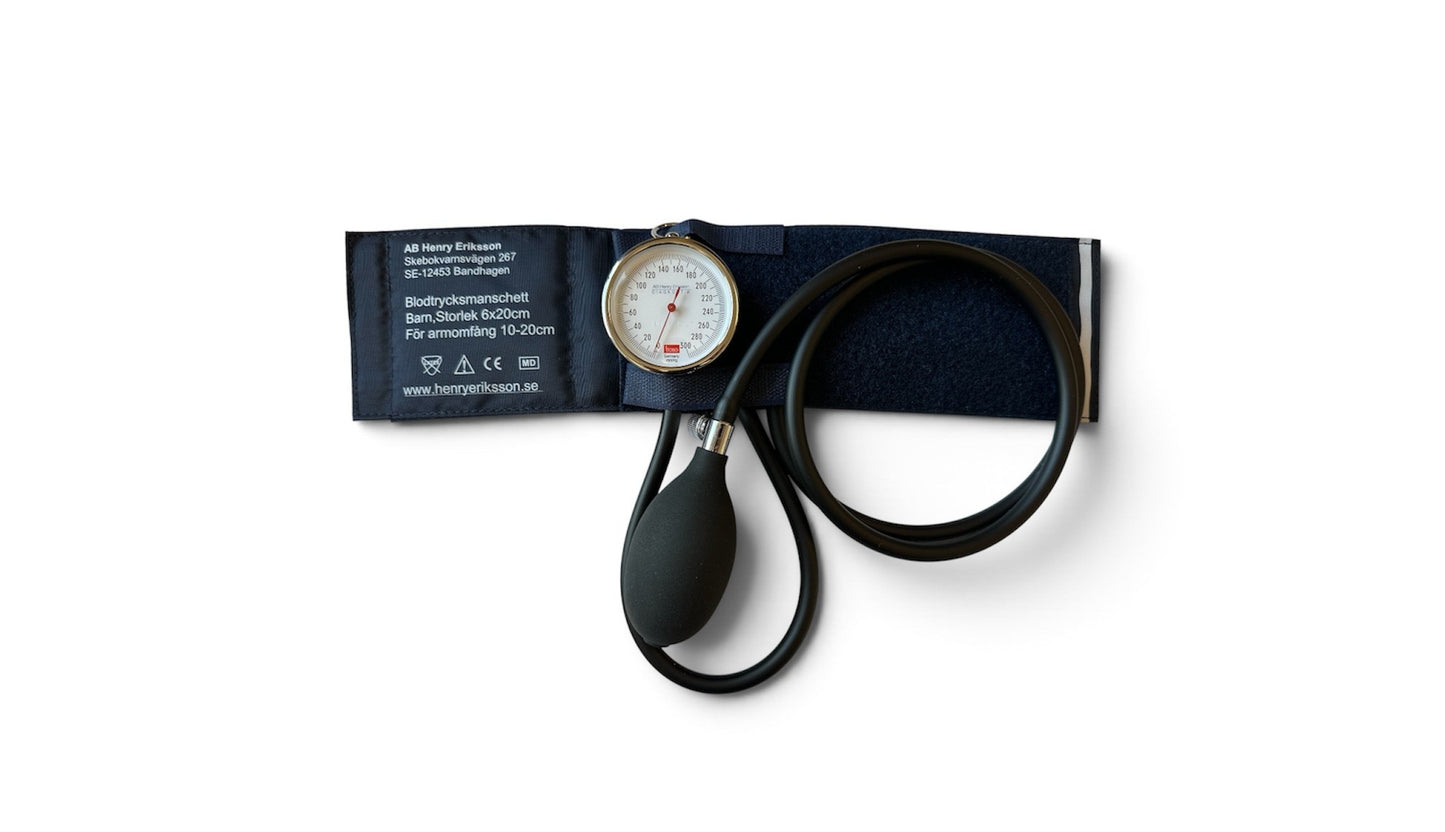 Blodtrycksmätare med Dosmanometer 2-slang 6 x 20cm