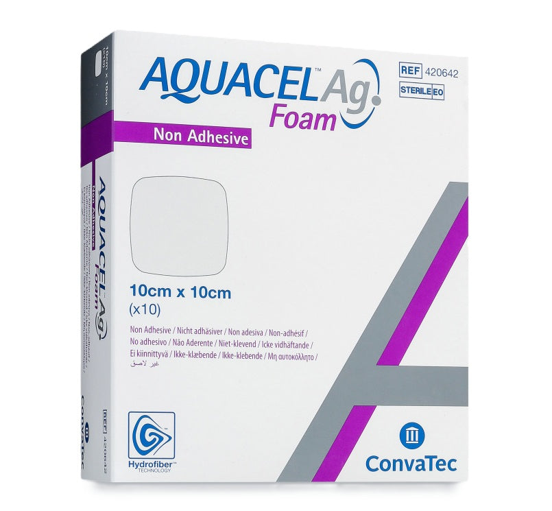 Aquacel AG Skum ikke-klebende 10 x 10 cm / 10