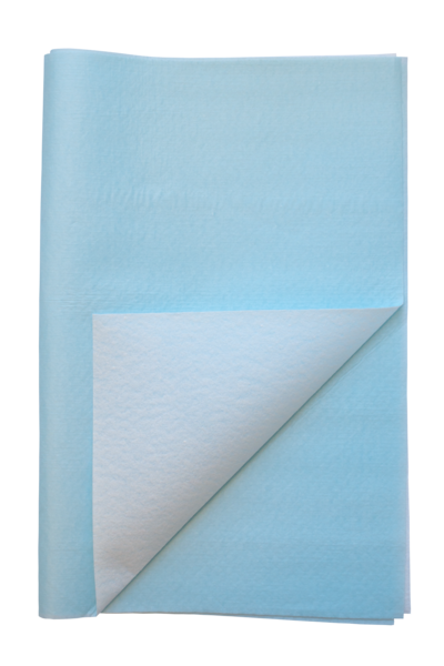 Provtagningsunderlägg 2-laga vit/blå 38 x 50cm / 250