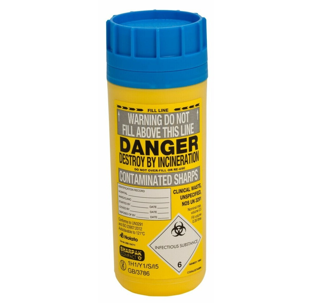 Riskavfallsburk Sharpak Compact 0,5L