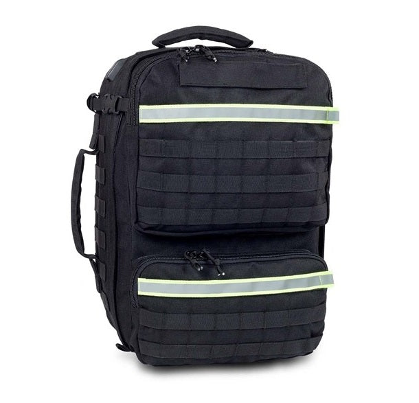 Akutryggsäck Räddning Svart inkl Regnskydd med Innehåll