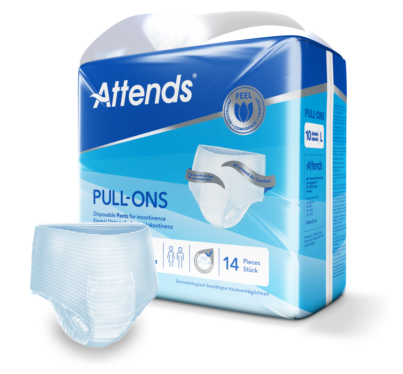Inkontinensskydd Attends Pull-Ons 10 L / 14