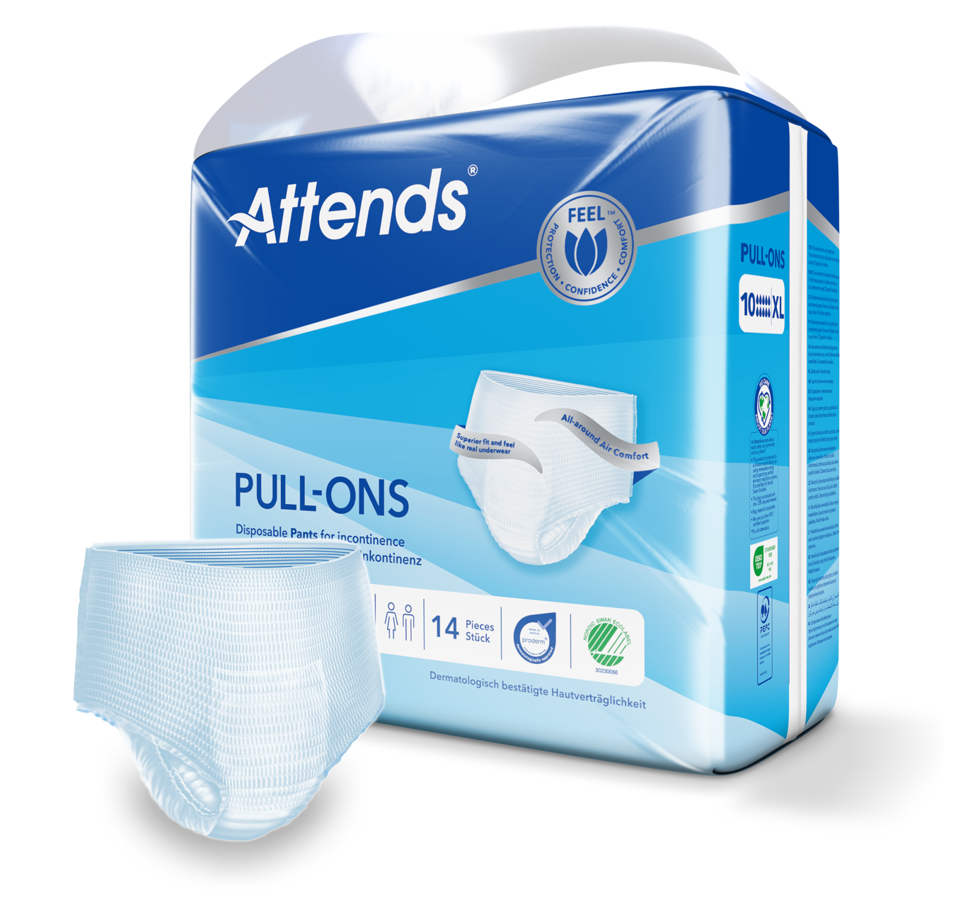 Inkontinensskydd Attends Pull-Ons 10 XL / 14