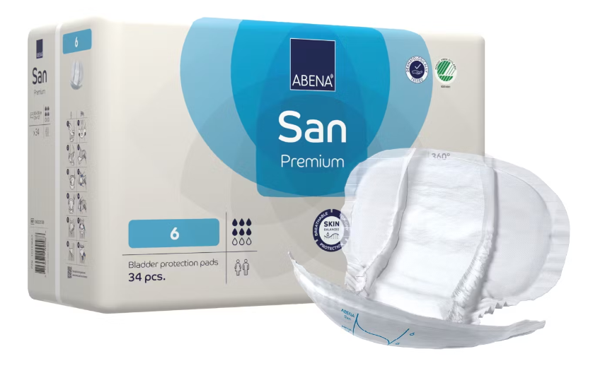 Inkontinensskydd Abena San Stl.6 30 x 63cm 1584ml / 34