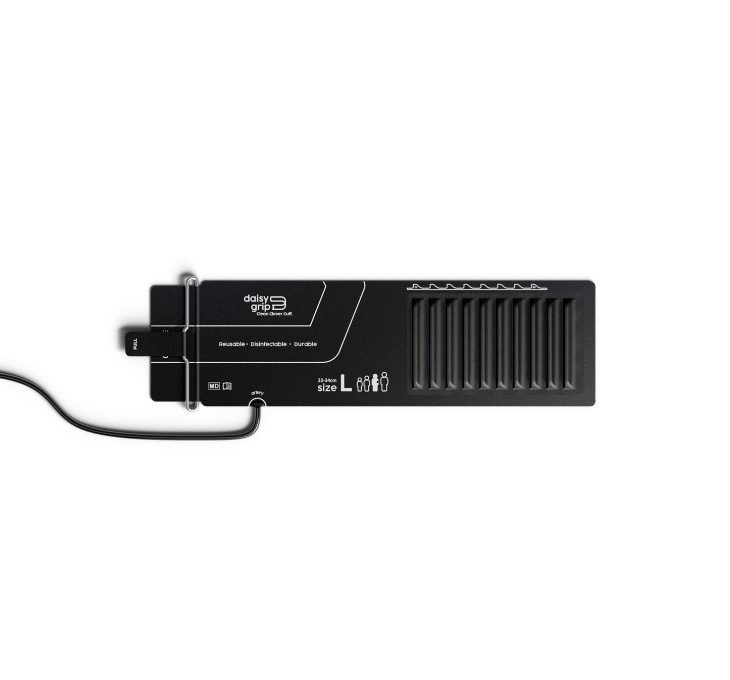 Blodtrykksmansjett Daisygrip med manometer Stor 22–44 cm Voksen (Standard)