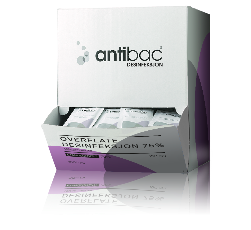 Desinfektionsservett Antibac för yta / 150