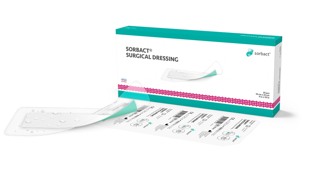 Sorbact Surgical Dressing 10 x 25cm / 20