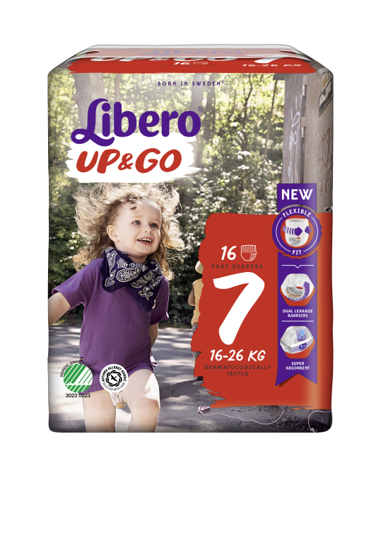 Libero Blöja Up&Go Storlek 7 16-26kg / 16