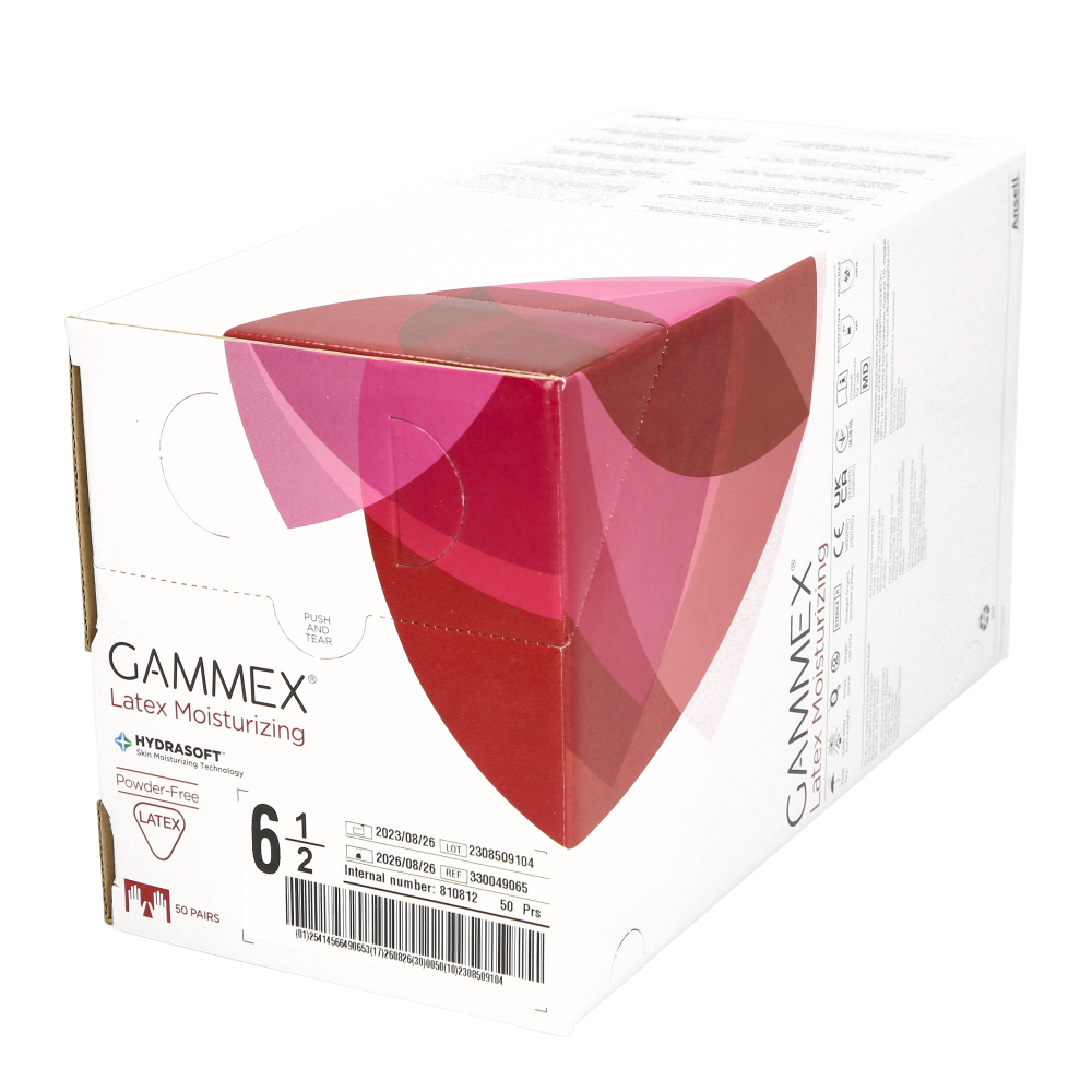 Op-Handske Gammex Latex Moisturizing Storlek 6,5 / 50
