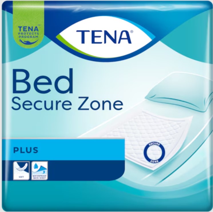 Hygienunderlägg Tena Bed Secure Zone Plus 60 x 60cm / 30