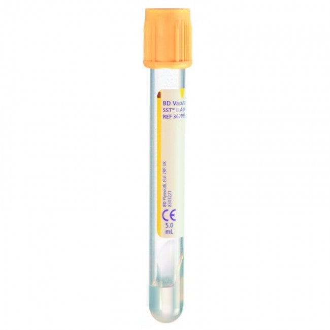 Venprovtagningsrör Gul 5ml 13x100mm SST/Koag / 100