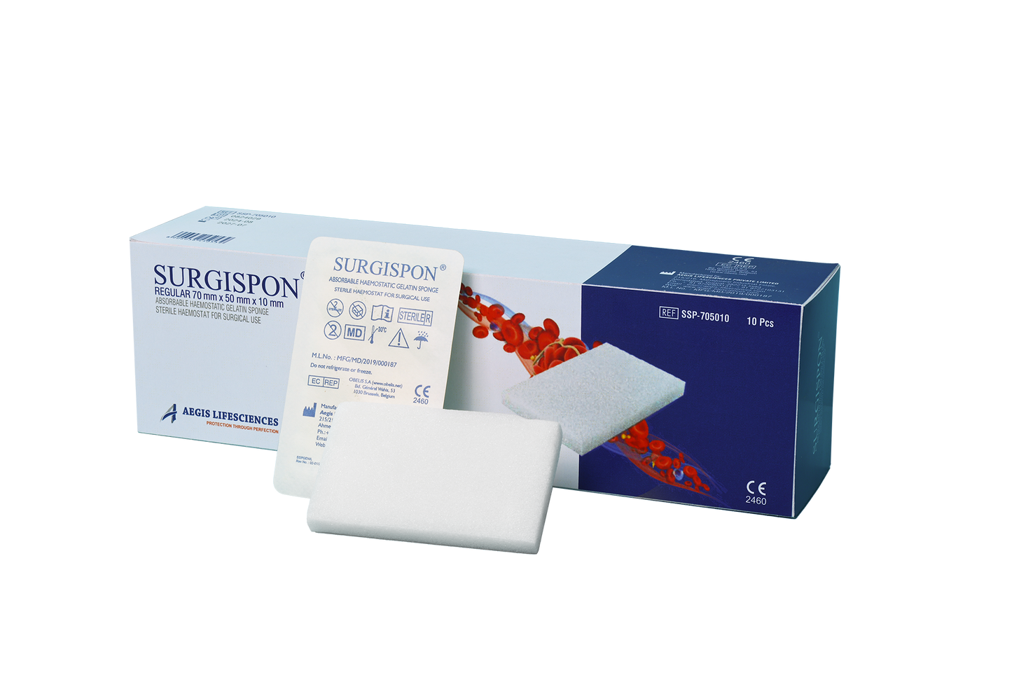 Surgispon Hemostatika 10 x 50 x 70mm / 10