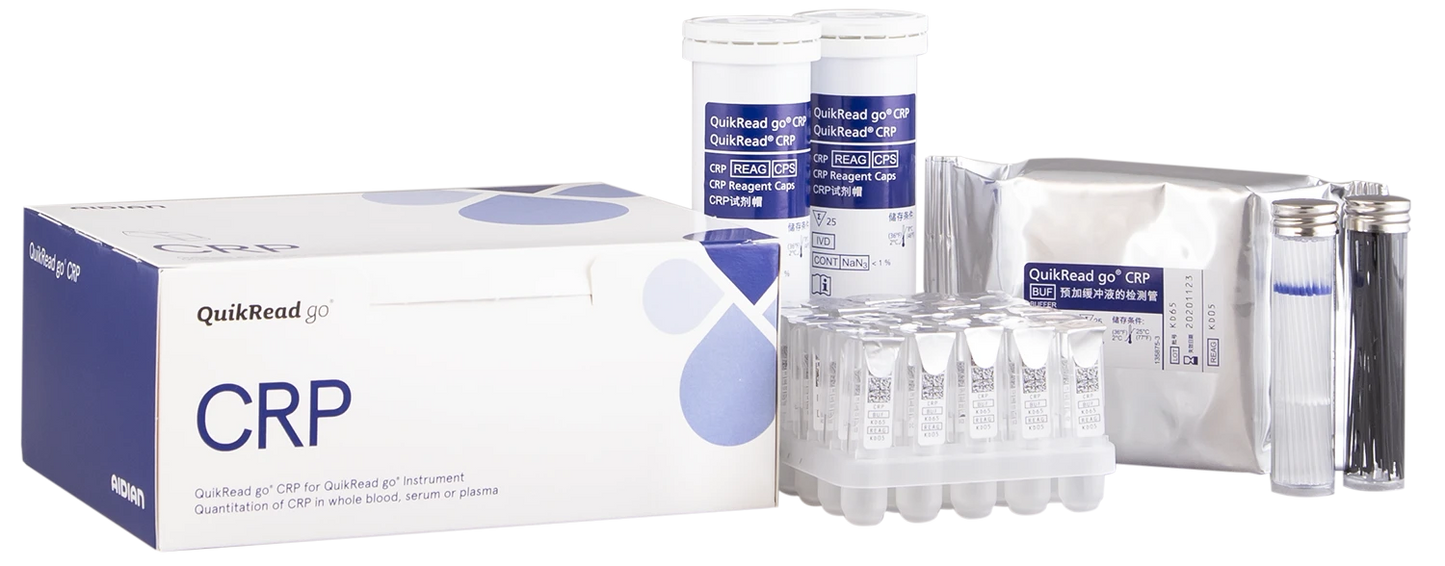 QuikRead go CRP kit med kapillär och pistong / 50