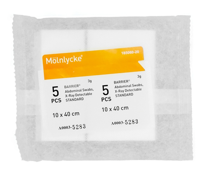 Op-Duk NonWoven Standard Orange 10 x 40cm 5st Steril / 125