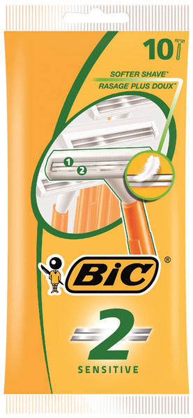 BIC Sensitive barberhøvel med 2 blader / 10
