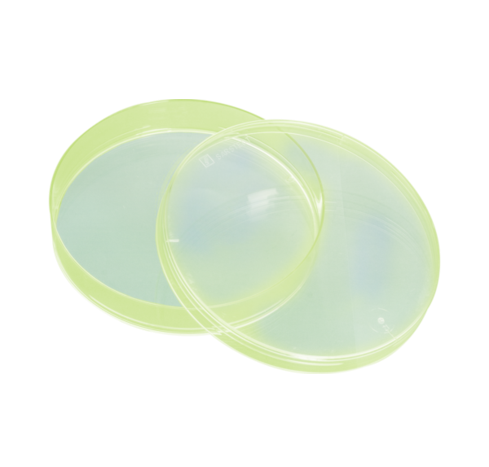 Petriskål 92 x 16mm Ventilerad Gul / 480