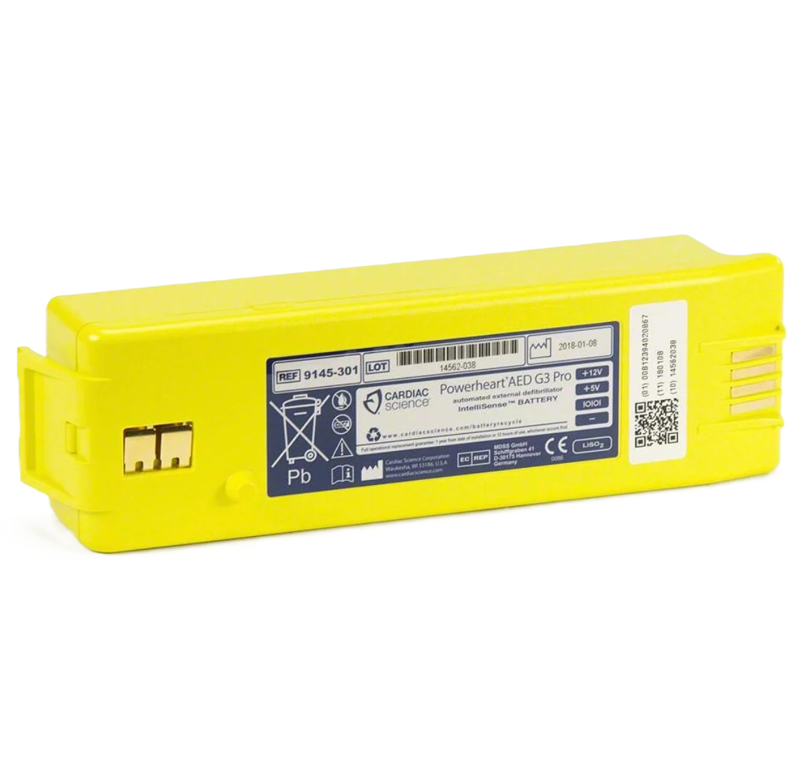 Batteri Litium IntelliSense för Cardiac Science Powerheart AED G3 Pro