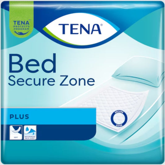 Hygienunderlägg Tena Bed Secure Zone Plus 60 x 75cm / 25