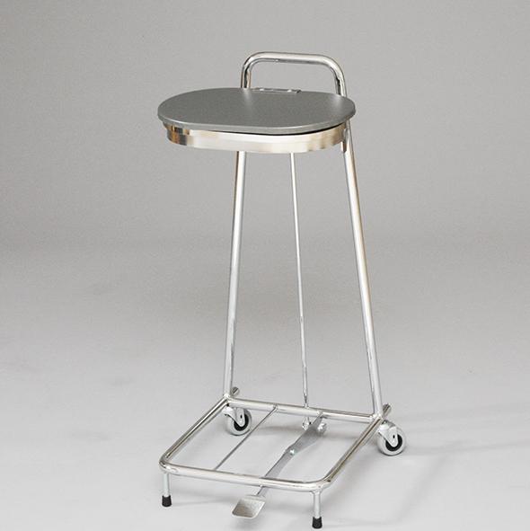 Säckhållare med klämring och pedal 30L 2-hjul