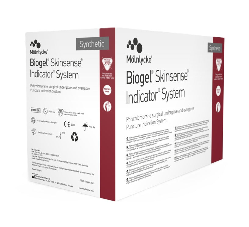 Op-Handske Biogel Skinsense Indicator System Storlek 8,0 / 2x25