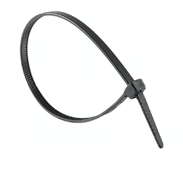 Buntband Svart 200 x 4,8mm / 100