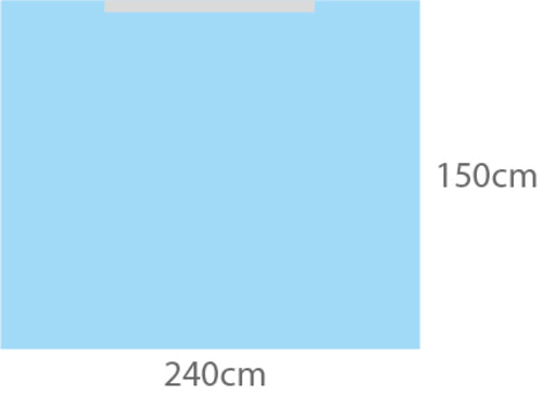 Op-handduk Coverline Häftande 2-lager 150 x 240cm / 25