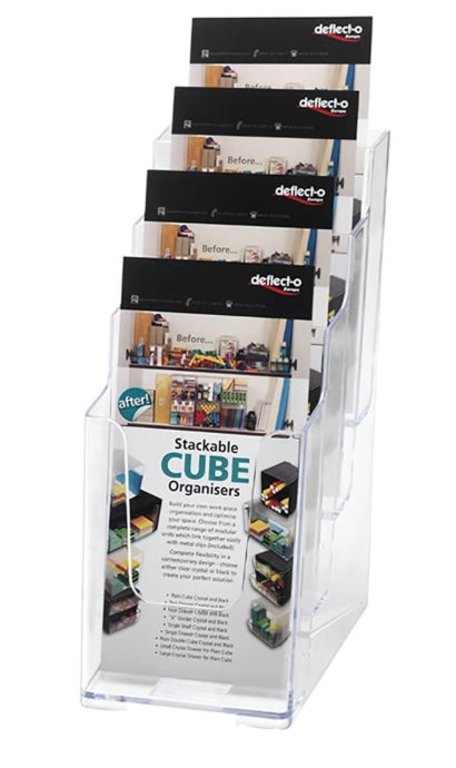 Broschyrställ 1/3 A4 4-fack