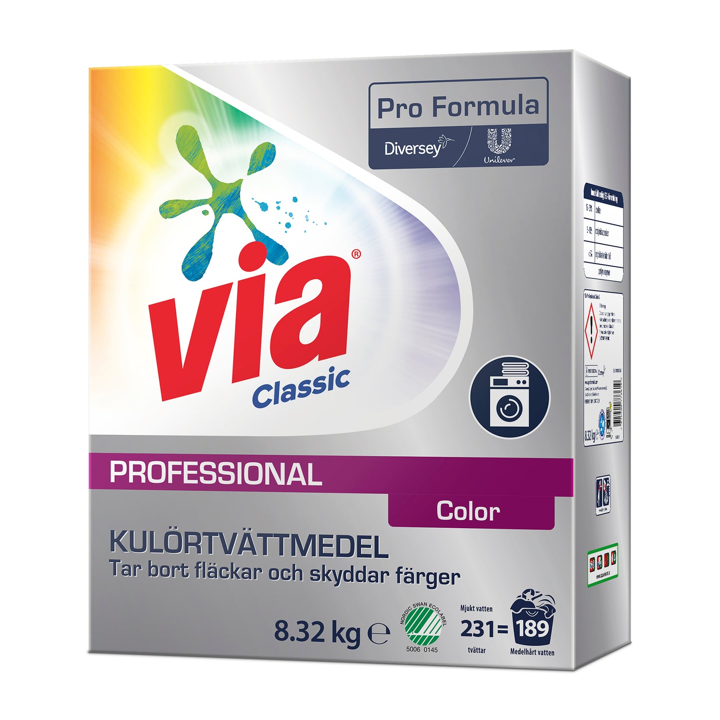 Tvättmedel Via Professional Color 8,32kg
