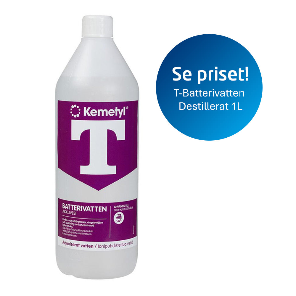 T-Batterivatten Destillerat 1L