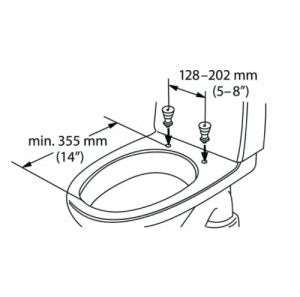 Toalettsitsförhöjare Etac Hi-Loo 10cm