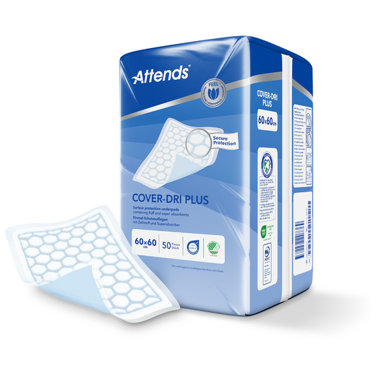 Hygienunderlägg Attends Cover-Dri Plus 60 x 60cm / 50