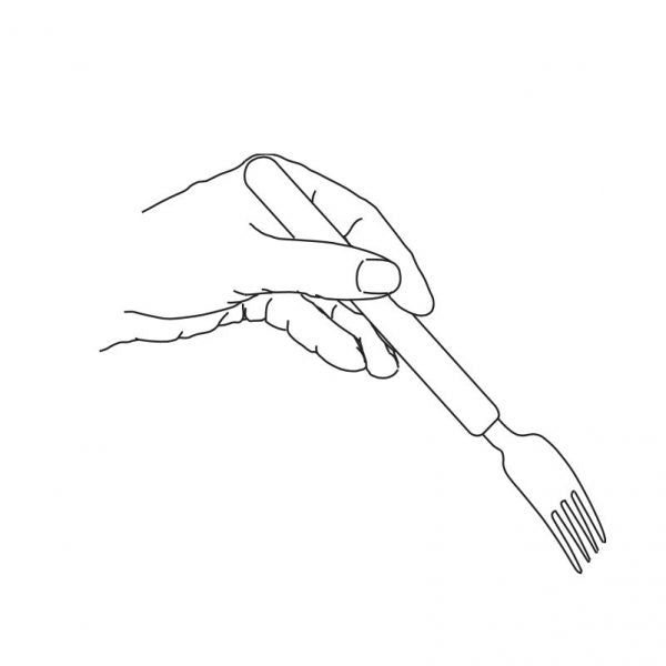 Gaffel Etac Light med Smalt Skaft