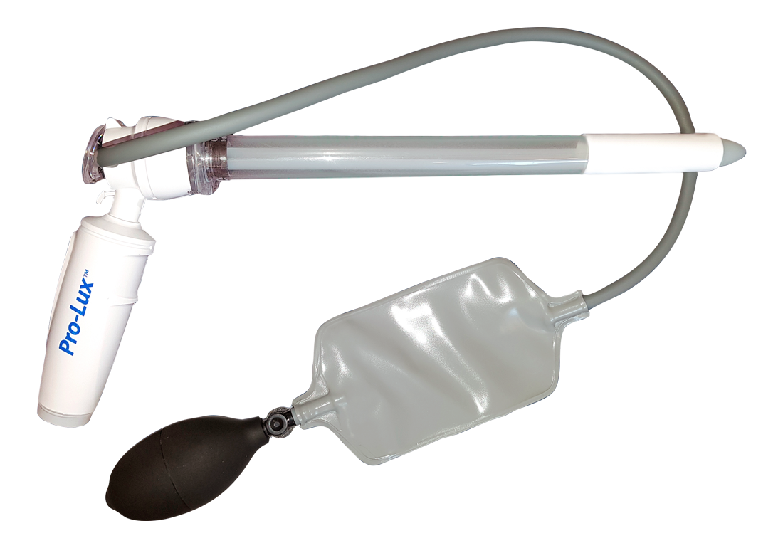 Rektoskoptub Cetro med ljuskälla engångs Rocket