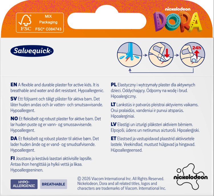 Plåster Salvequick Dora / 20