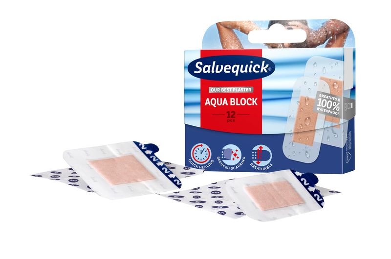 Plåster Salvequick Aqua Block / 12