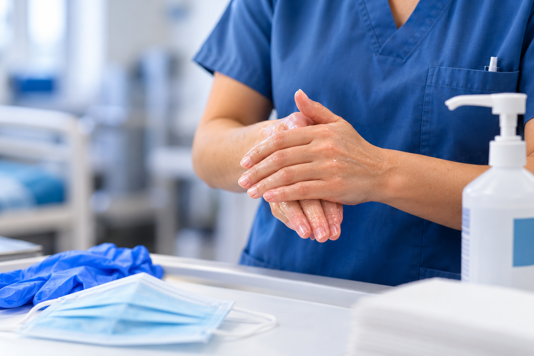 Handhygien – grunden som handskar och munskydd inte ersätter