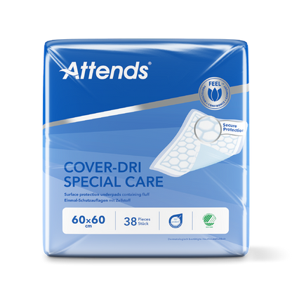 Hygienunderlägg Attends Cover-Dri Special Care 60x60cm / 38
