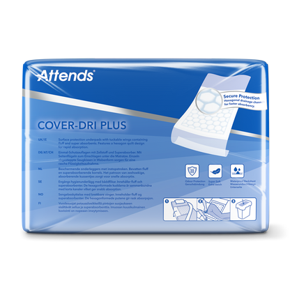 Hygienunderlägg Attends Cover-Dri Plus 80 x 170cm / 7