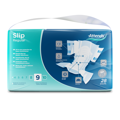 Inkontinensskydd Attends Slip Regular 9 M / 28